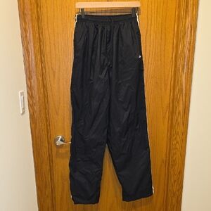 adidas Black Track Pants with White Side Stripes